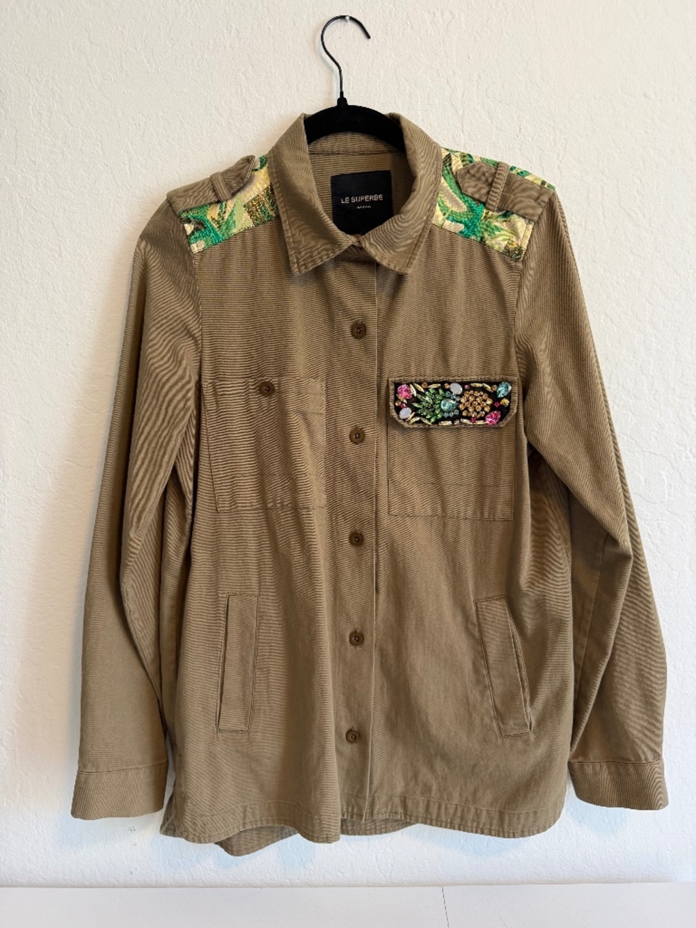Le Superbe military shirt jacket Small